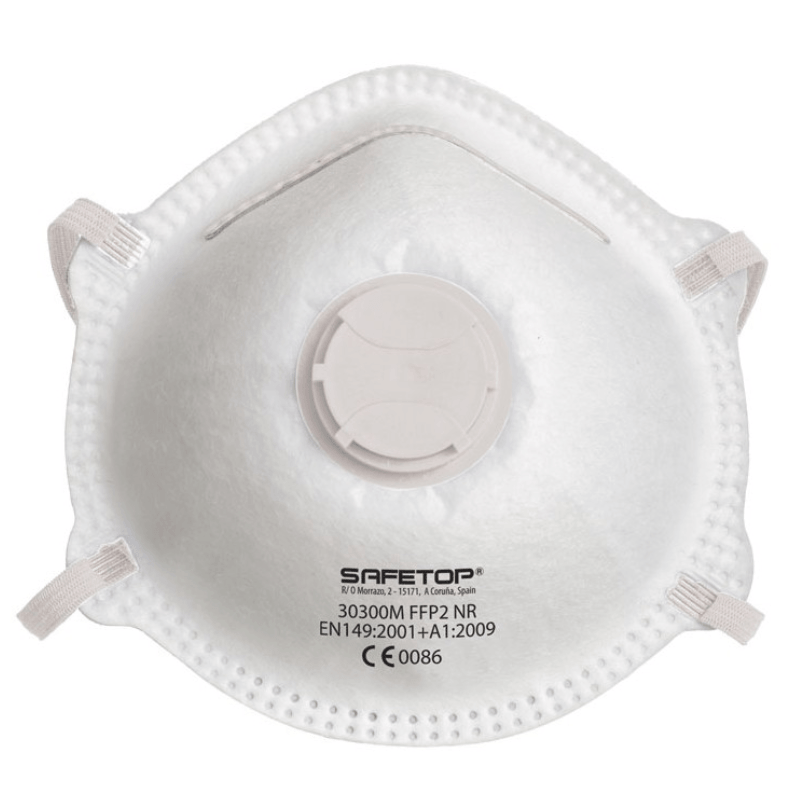 30300M SAFETOP - Mascarilla preformada válvula sin grapas FFP2 NR SERIE EMÉ