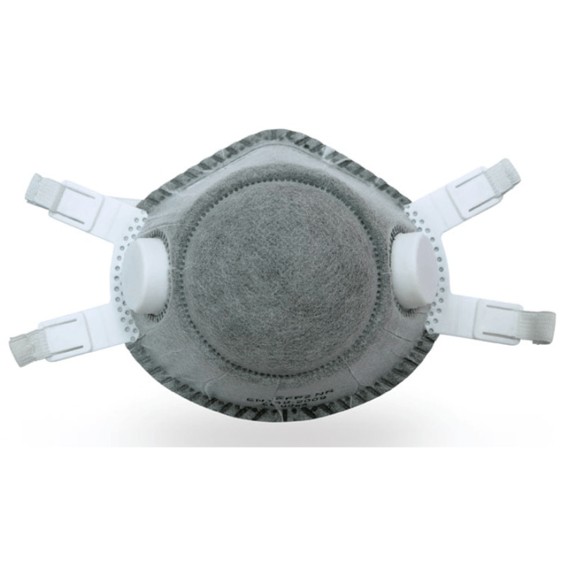 31100 SAFETOP - Mascarilla preformada con 2 válvulas carbón activo FFP2 NR