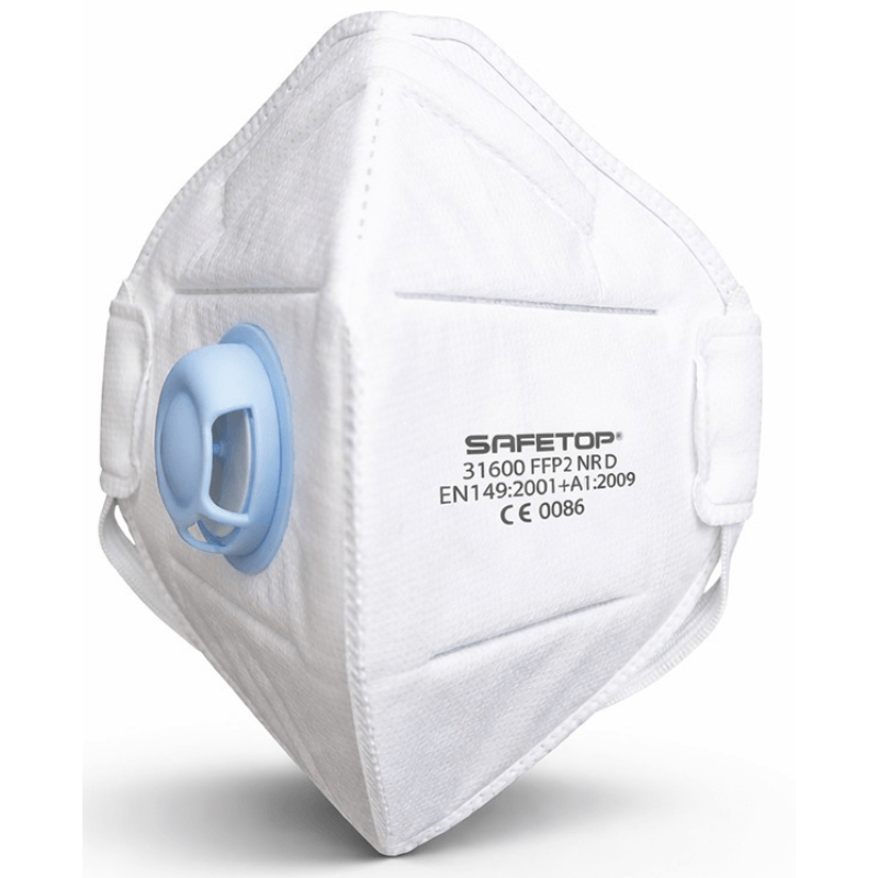 31600 SAFETOP - Mascarilla plegable vertical válvula metal free FFP2 NR D