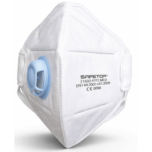 [00139406] 31600 SAFETOP - Mascarilla plegable vertical válvula metal free FFP2 NR D