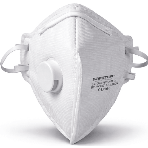 [00139412] 31700H SAFETOP - Mascarilla plegable con espuma interior y válvula FFP3 NR D