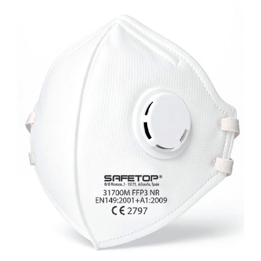 [00139413] 31700M SAFETOP - Mascarilla plegable vertical con válvula FFP3 NR