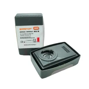 34606 SAFETOP - Filtro P3 + carbón, hermético, de alta eficiencia para máscaras 34600-34620-34700-34720