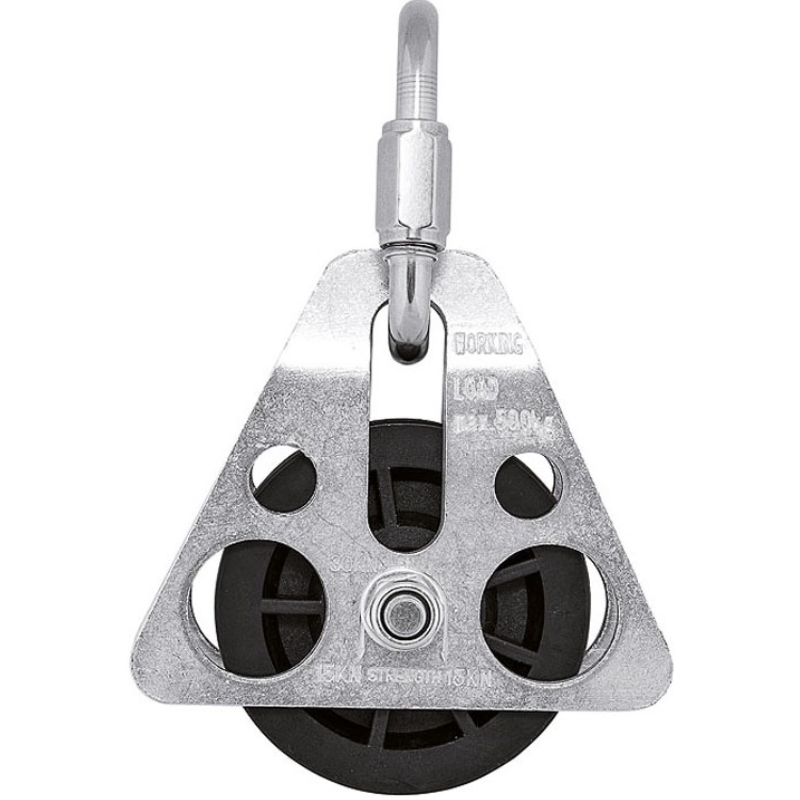 80027 SAFETOP - Polea para trípode de acero para cuerdas de 12 mm