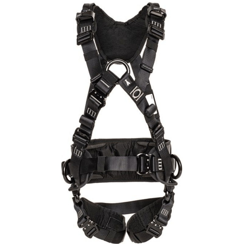 80082-AS SAFETOP - SERIE AS - Arnés LHOTSE c/Hebillas Rápidas tipo CLIC, Cinturon Confort y Protecion Lumbar