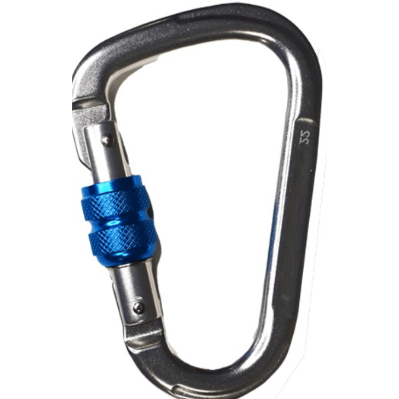 80120B SAFETOP - Mosquetón de aluminio con bloqueador manual y cierre de aluminio