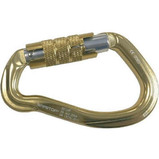 [00155203] 80120F SAFETOP - Mosquetón de aluminio TWIST LOCK tipo pera 23 KN