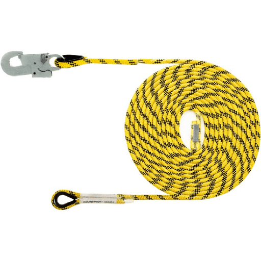 [00155237] 80151 SAFETOP - Línea de vida de 10m y 14mm diámetro con mosquetón 80111