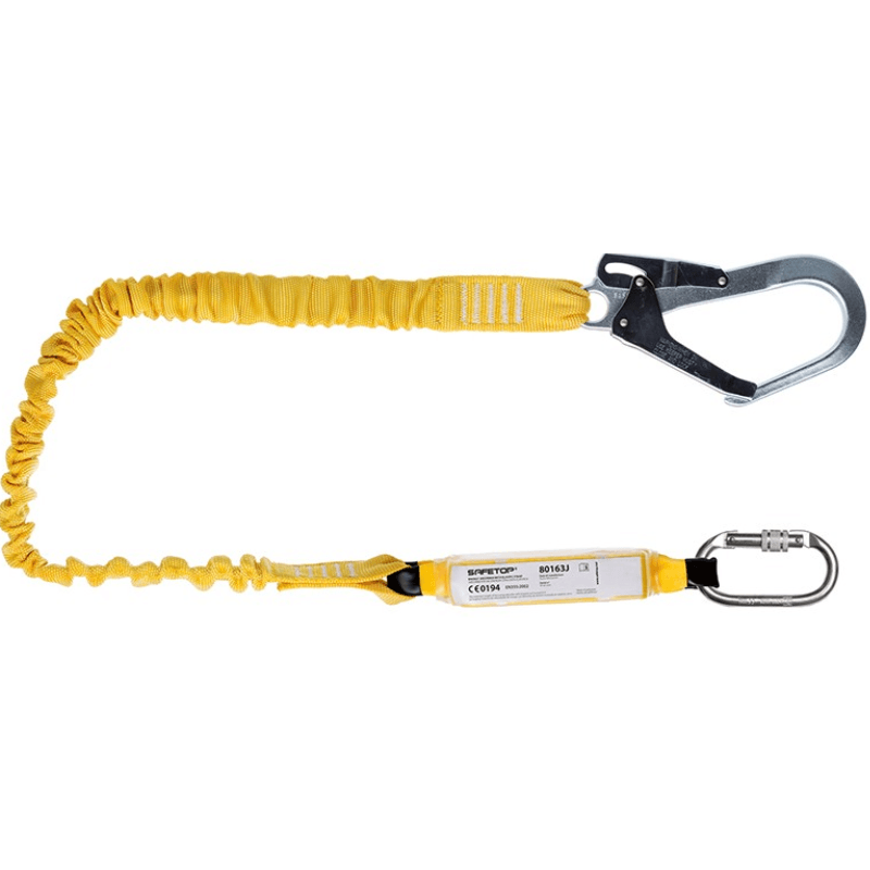 80163 SAFETOP - Cinta elástica 1,8m con absorbedor y mosquetones