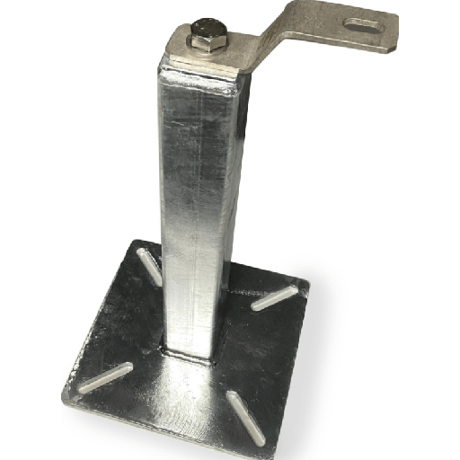 [00155270] 80187 SAFETOP - Anclaje de poste con base 200x200mm y poste 400mm con anilla