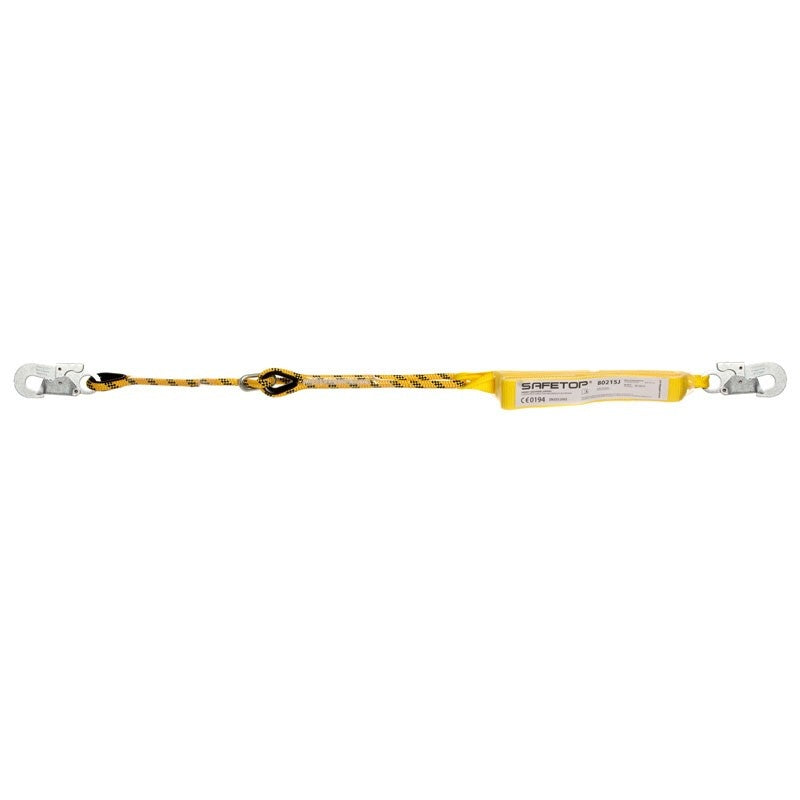 80215 SAFETOP - CUERDA 1,98 m, regulable con absorbedor y mosquetones