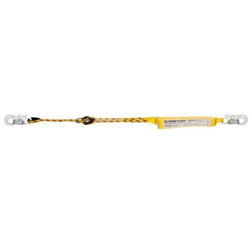 [00155292] 80215 SAFETOP - CUERDA 1,98 m, regulable con absorbedor y mosquetones