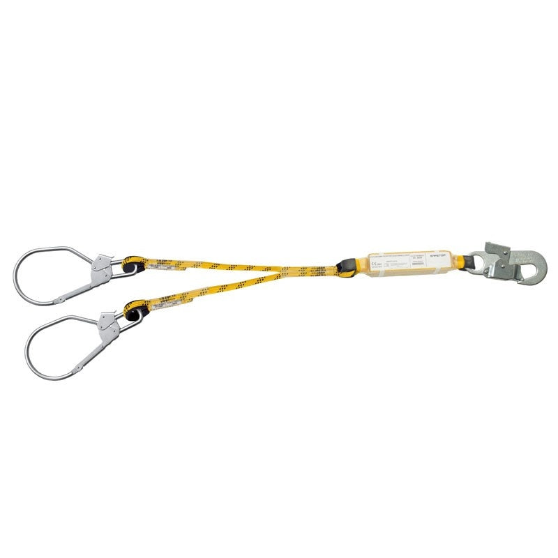 80220 SAFETOP - Doble cuerda de 2m, absorbedor + mosquetones maxi (83mm ap)