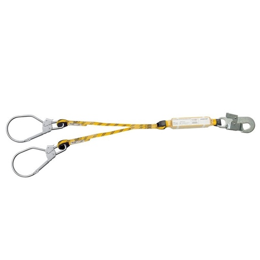 [00155296] 80220 SAFETOP - Doble cuerda de 2m, absorbedor + mosquetones maxi (83mm ap)