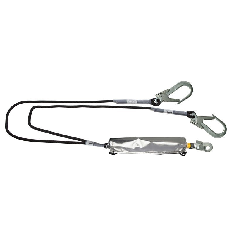 80225 SAFETOP - Doble cuerda ignífuga de 2m con absorbedor y mosquetones