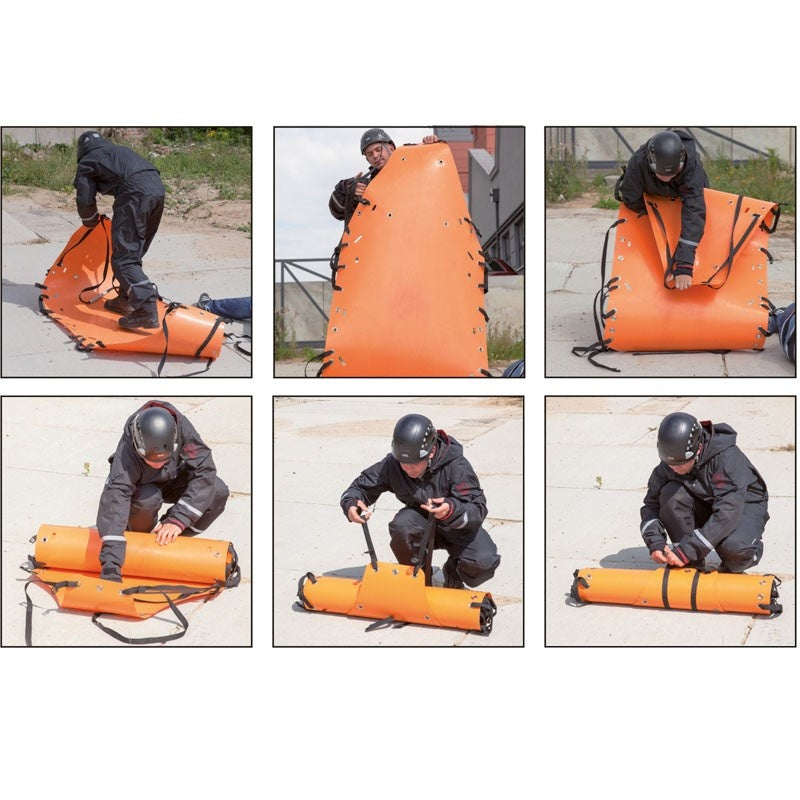 80381 SAFETOP - KIT DE RESCATE, con camilla, cuerdas, mosquetón y mochila