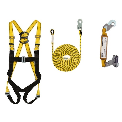 [00155526] 80987 SAFETOP - NAR-02, kit con arnés 80070B+altochut 80247BJ+80153 (30 m)
