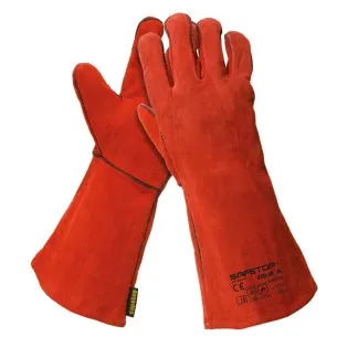 G131-40 SAFETOP - ESSEN PLUS - Guante de soldador rojo 40 cm