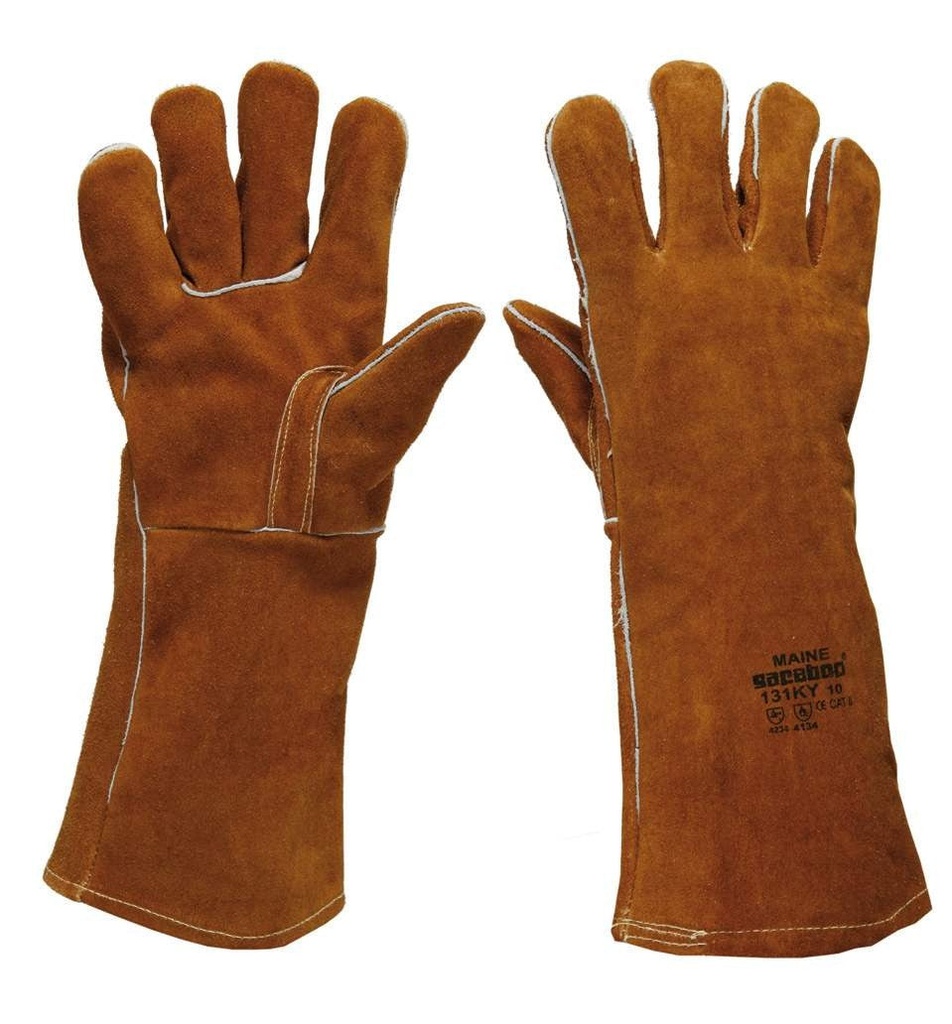 G131KY SAFETOP - MAINE - Guante de soldador largo de serraje