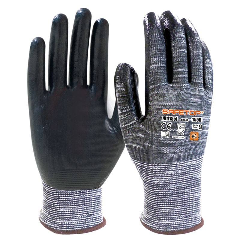 155B SAFETOP - NITRISOL - Guante sintético de nitrilo sin costuras
