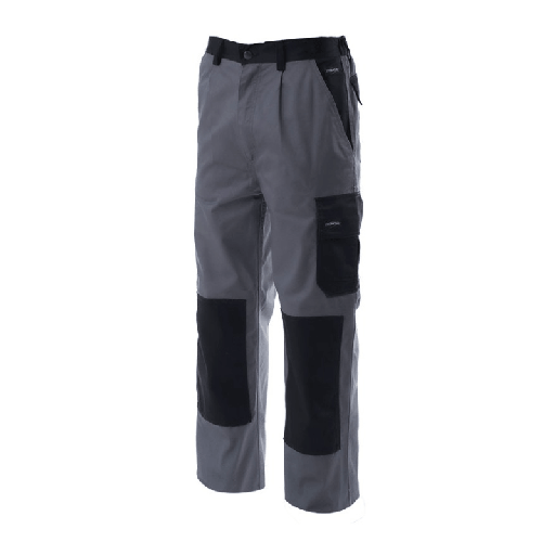 [00136510] 158 SAFETOP - VIGO - Pantalón multibolsillos (GRIS/NEGRO, S)
