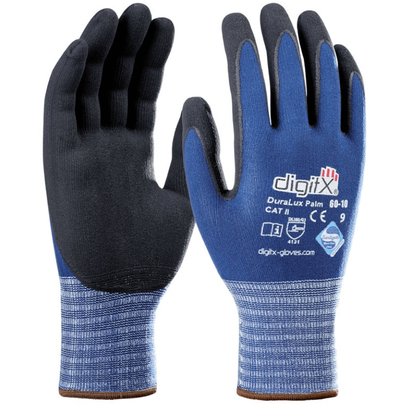 60-11  DIGITX® - DURALUX 3/4 COAT - Guante de lycra-nitrilo satinizado