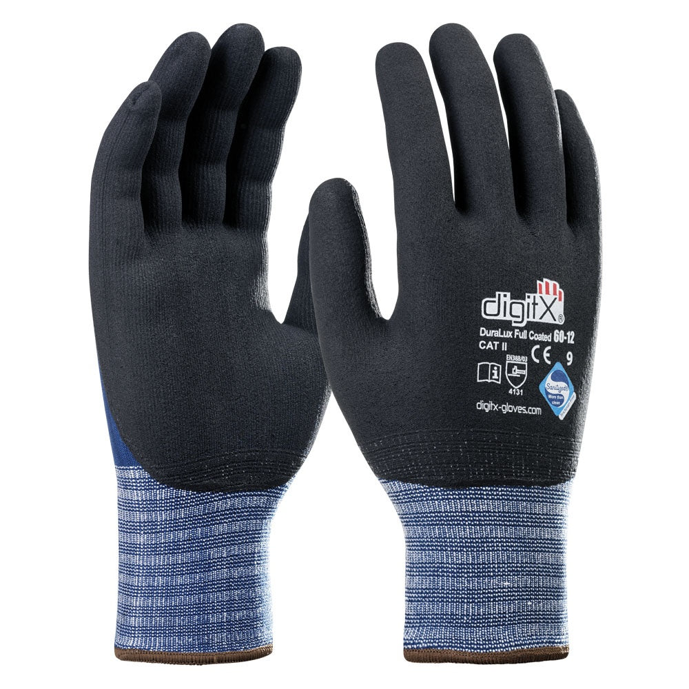 60-12 DIGITX® - DURALUX COATES - Guante de lycra-nitrilo satinizado