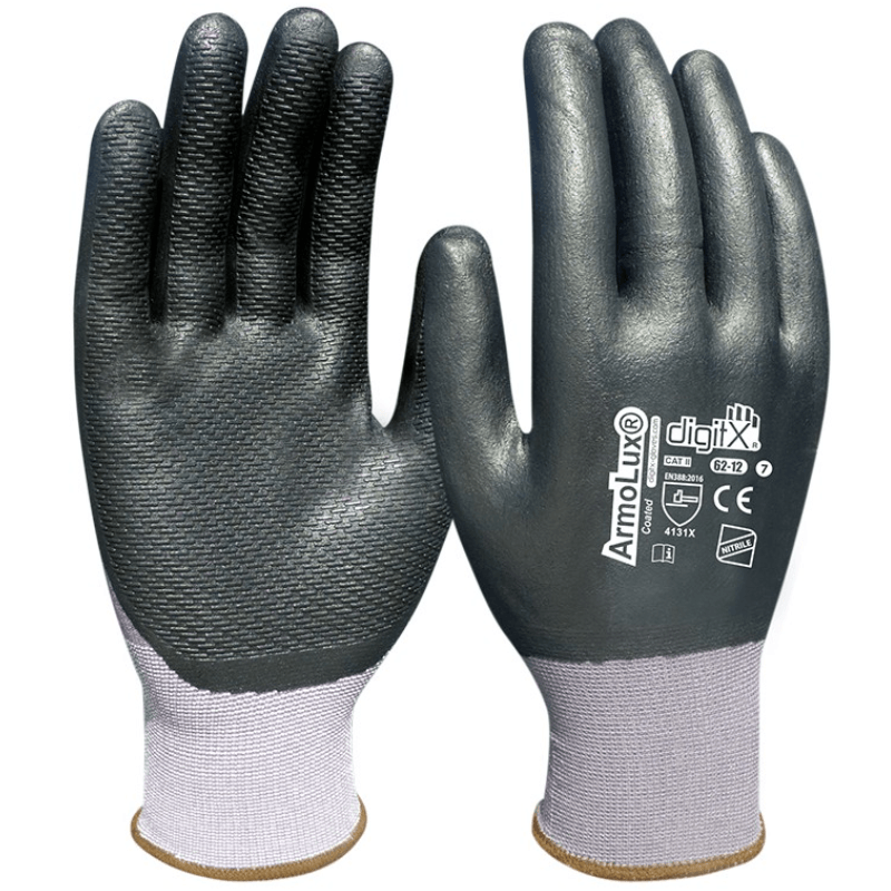 62-12 DIGITX® - ARMOLUX Coated - Guante nitrilo con rayas en la palma