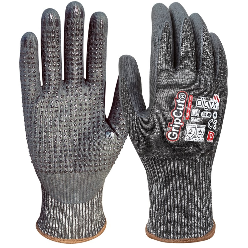 64-40 DIGITX® - GRIPCUT - Guante anticorte D y térmico con puntos en la palma