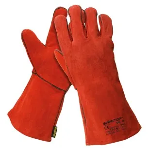 G131 SAFETOP - ESSEN - Guante de soldador rojo 35 cm