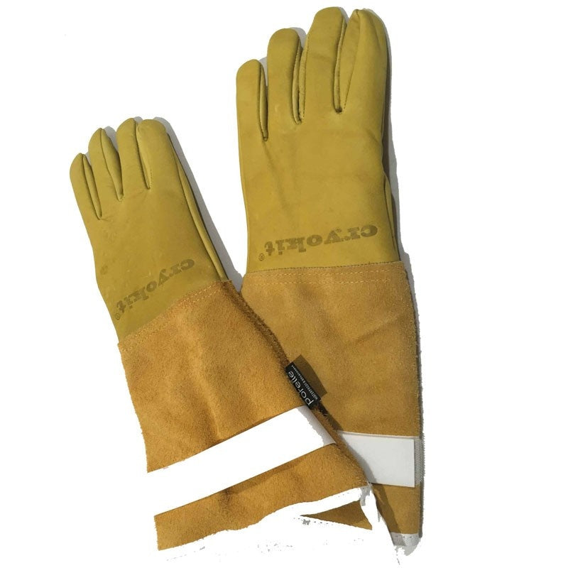 G184  SAFETOP - CRYOLITE, Guante Criogénico de Piel para Nitrógeno Líquido y térmico 250ºC