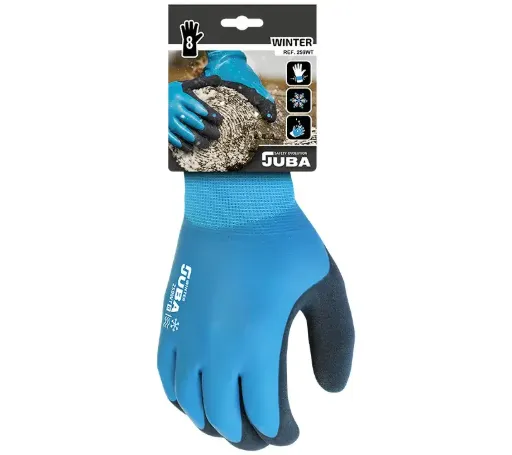 [00138417] 259WT JUBA - Guante de poliéster doble recubrimiento de látex en palma y pulgar (10)